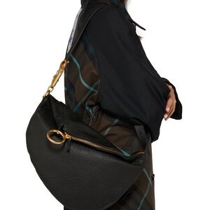 Burberry Black Medium Knight Shoulder Bag
